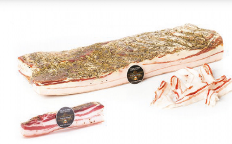 Pancetta piana di suino Nero Siciliano dei Nebrodi