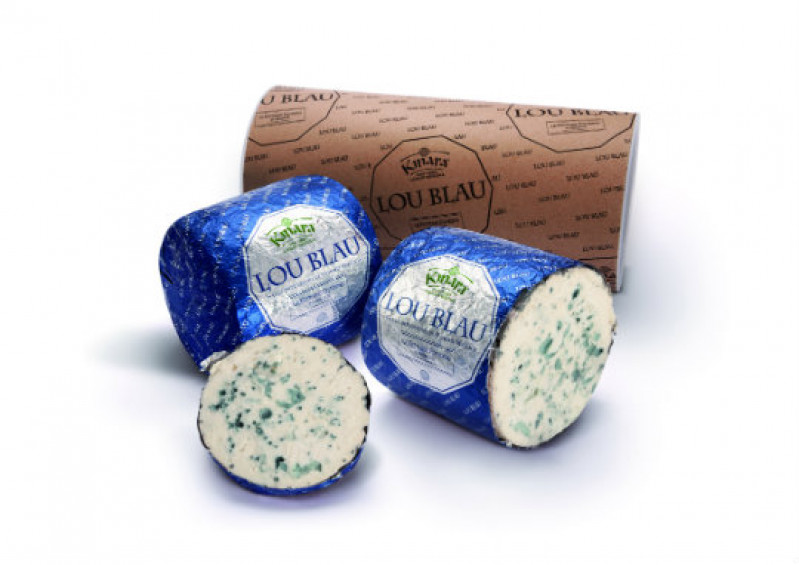 Formaggio a caglio vegetale lou blau erborinato a latte intero