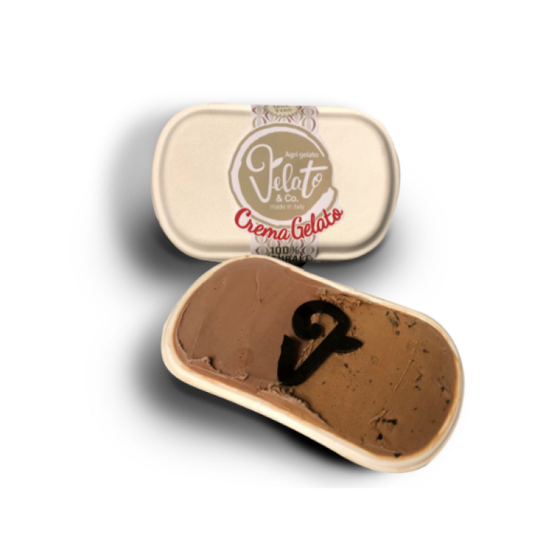 Agri Gelato "Selezione H.Q.F. Agricola" GianduiOso e Caffèciok in vaschetta