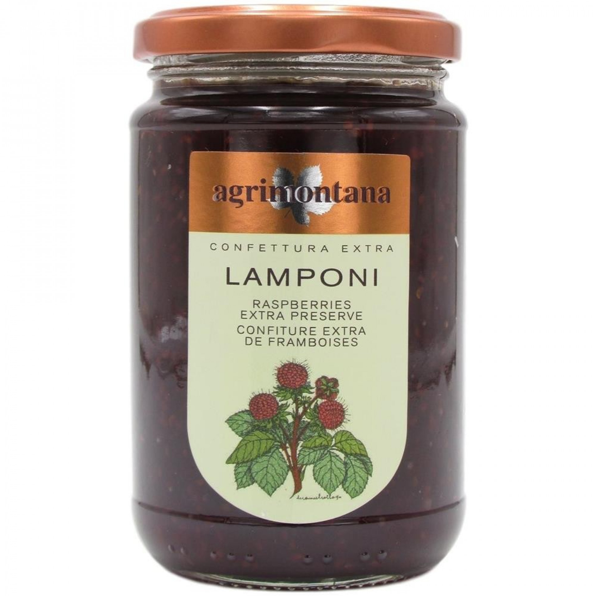 Confettura extra ai lamponi Agrimontana