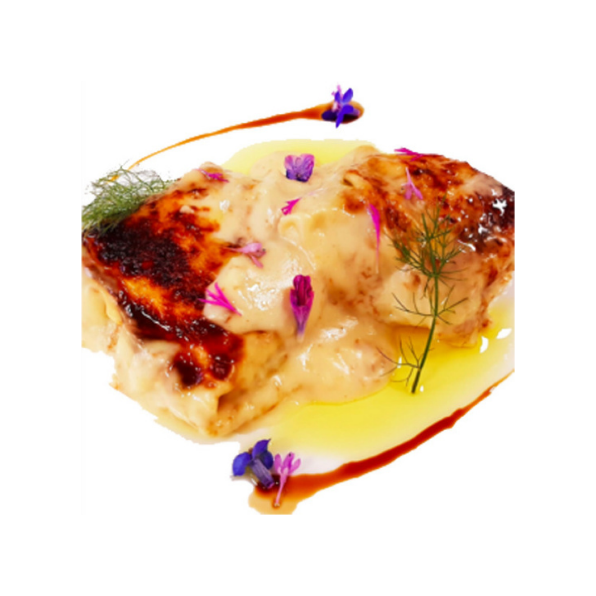 Lasagnetta al pesto e ragù di mare con patate e fagiolini (abbattuti)