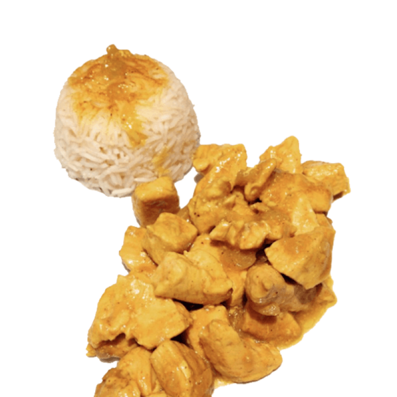 Pollo al curry con riso basmati (abbattuto)