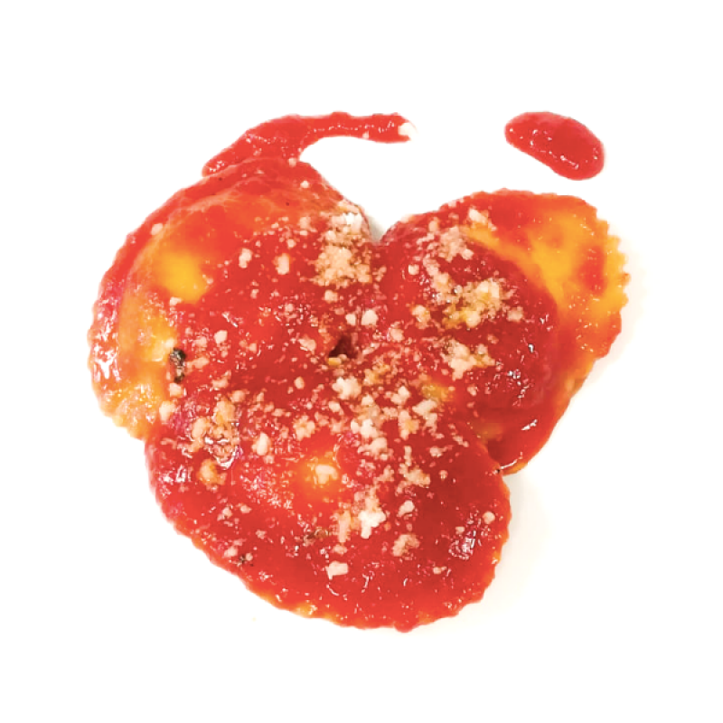 Ravioli di burrata al pomodoro e basilico (abbattuti)