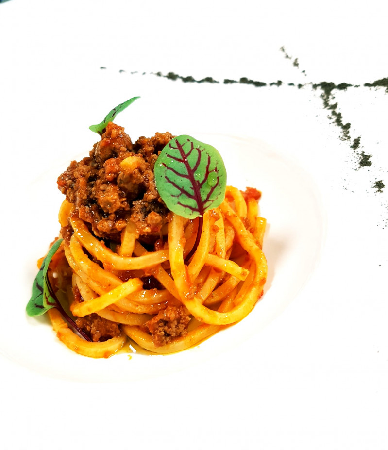Spaghetti alla chitarra al ragù (abbattuti)