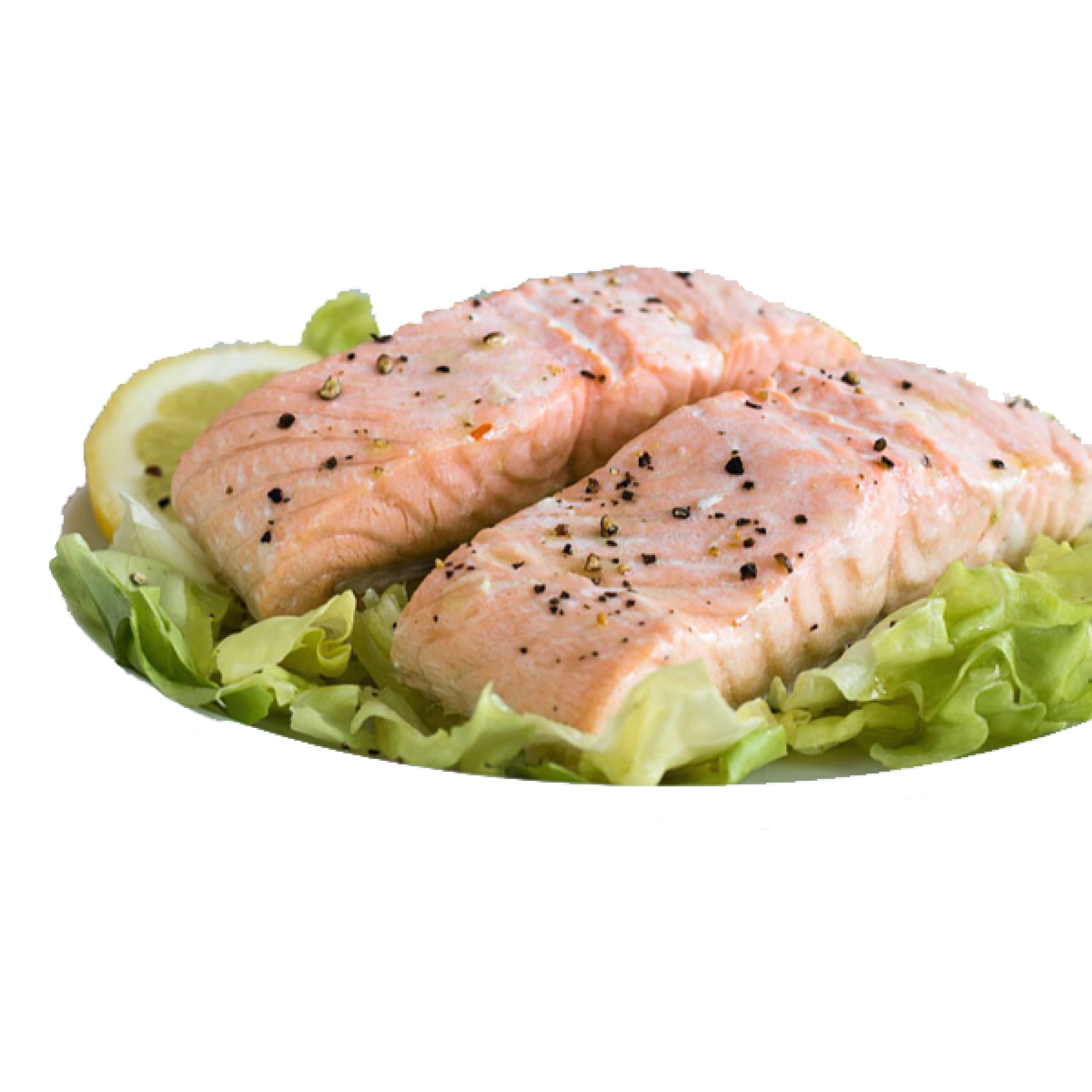 Trancio di salmone al vapore