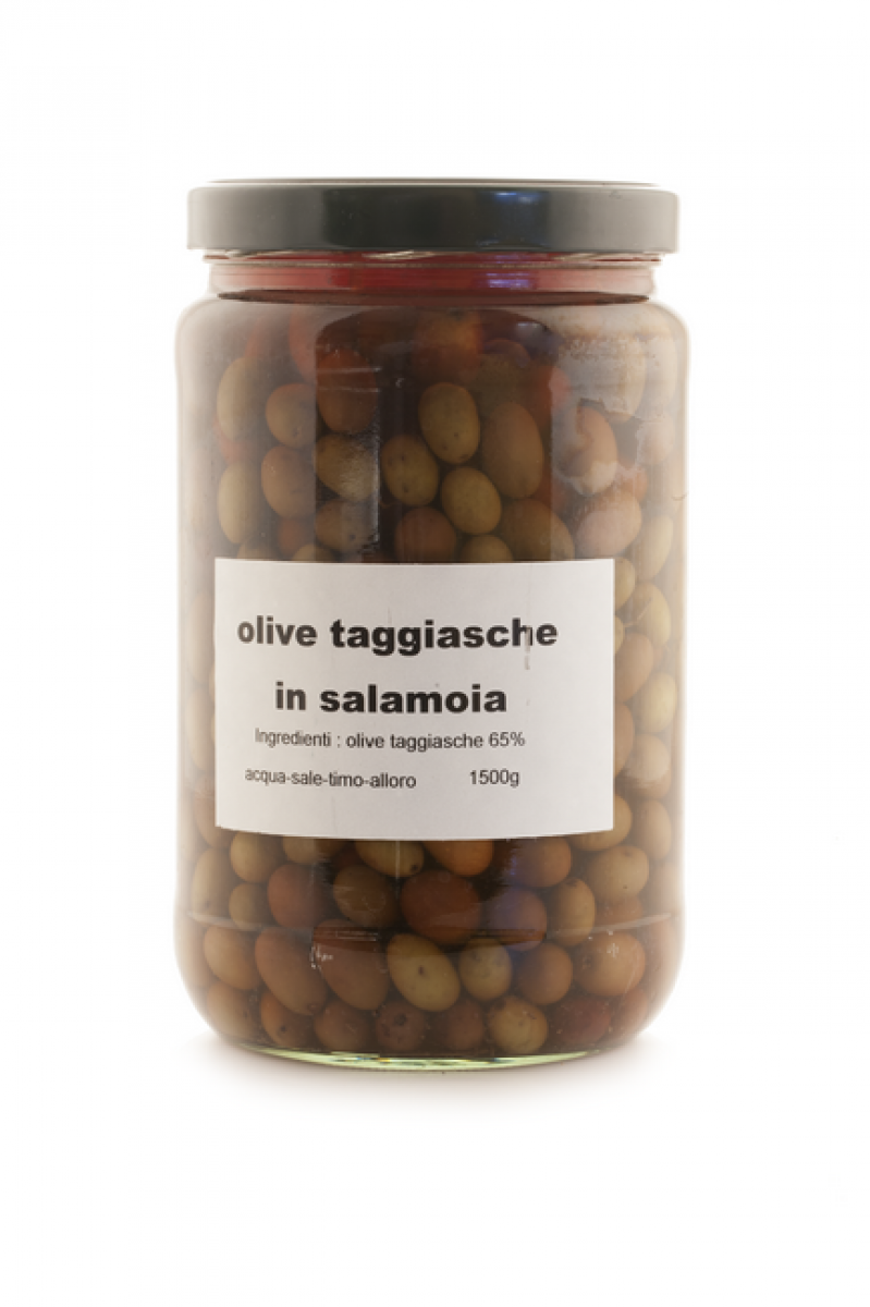 Olive taggiasche denocciolate in olio