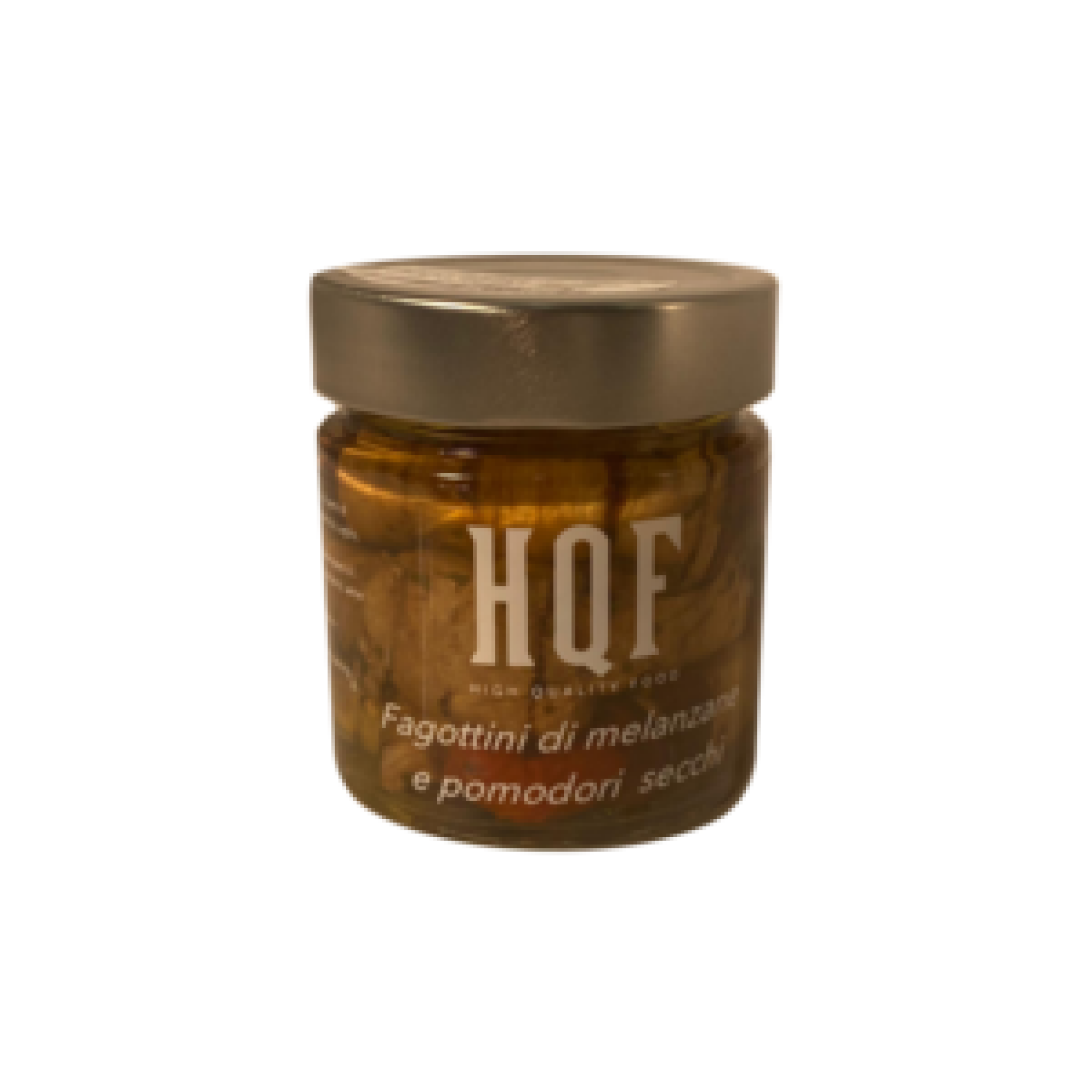 Fagottini di melanzane e pomodori secchi sott'olio "sel. HQF"