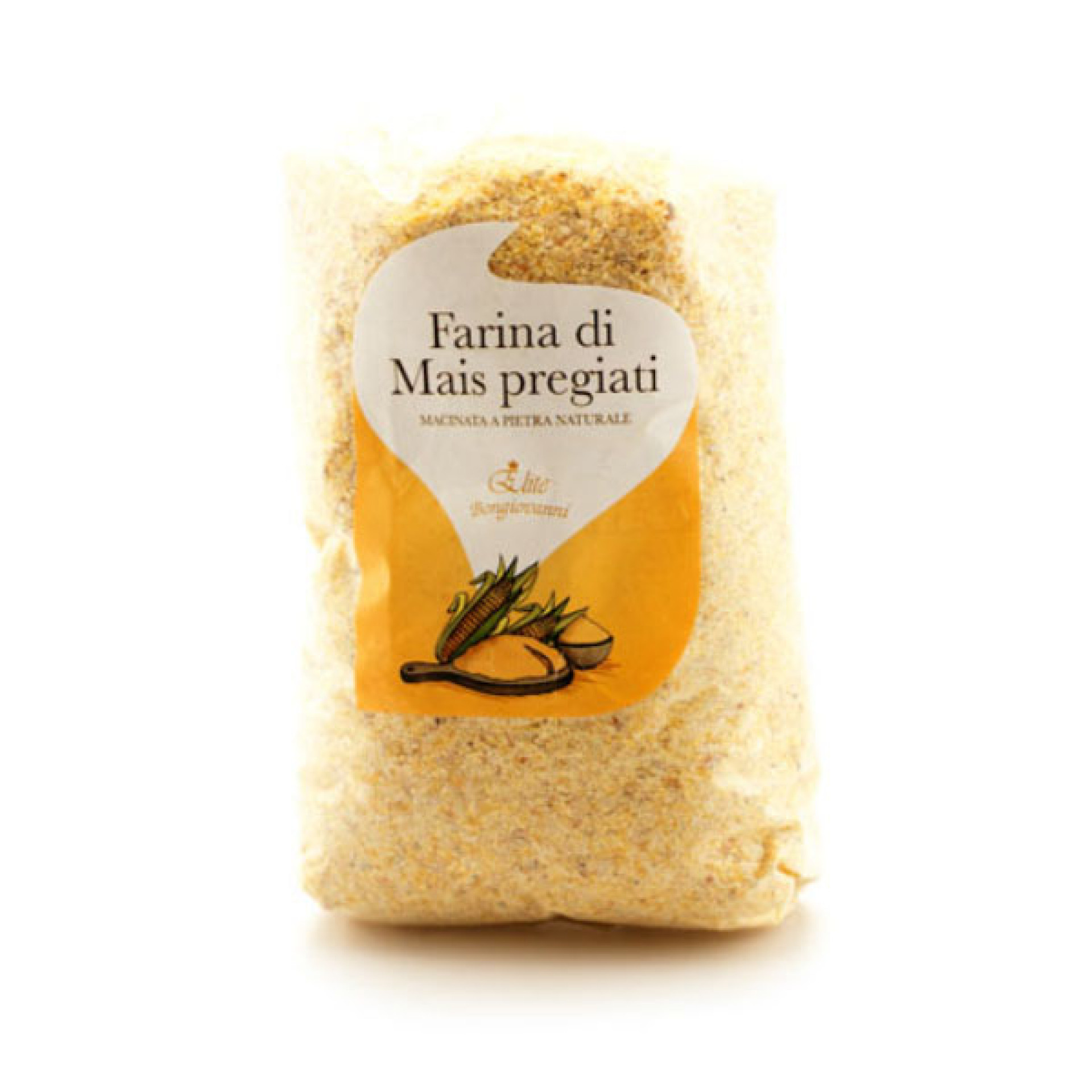 Farina di mais semintegrale per polenta "8 File"