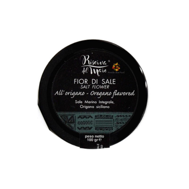 Fior di sale marino artigianale di Trapani (aromatizzato origano)