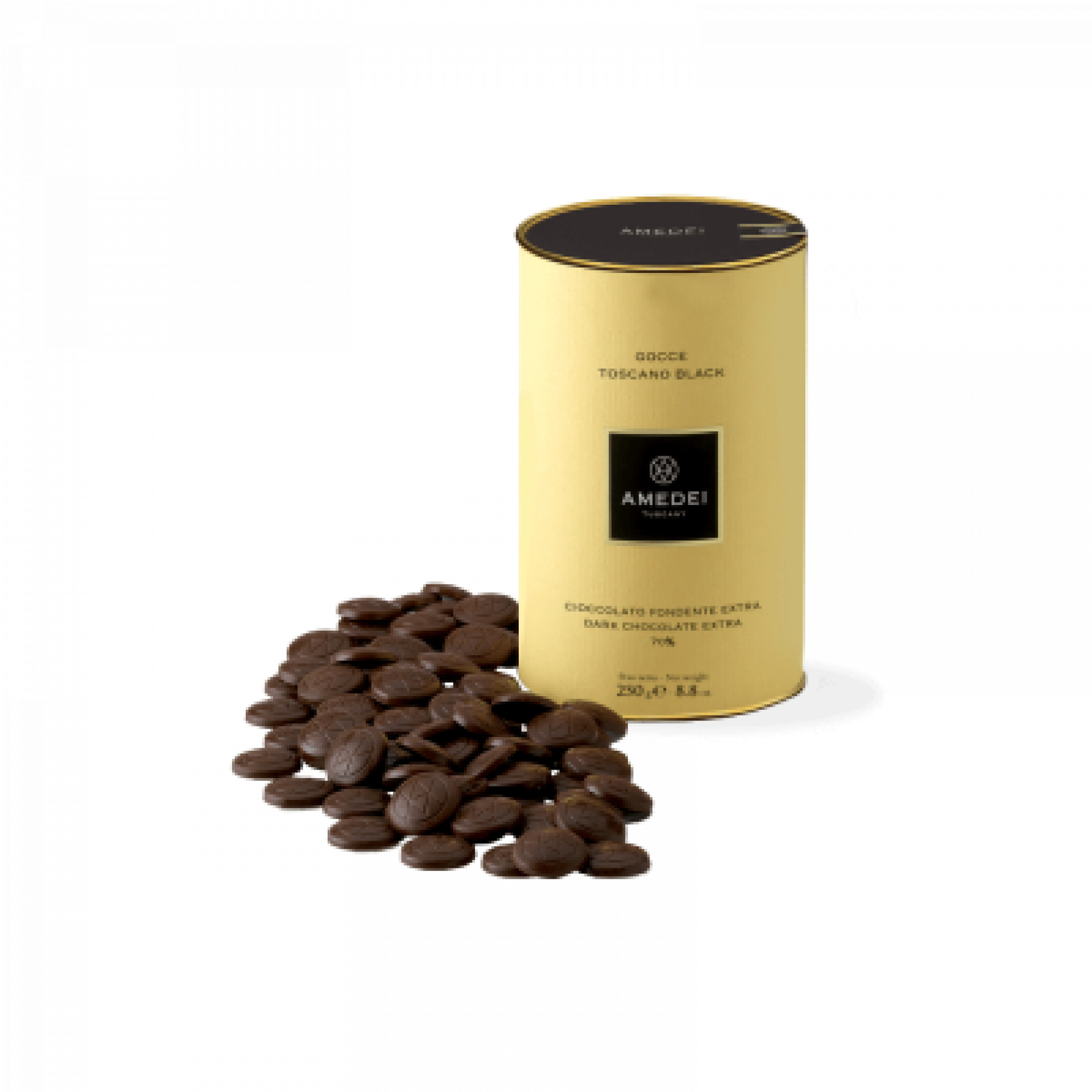 Gocce di cioccolato fondente al 70% Amedei