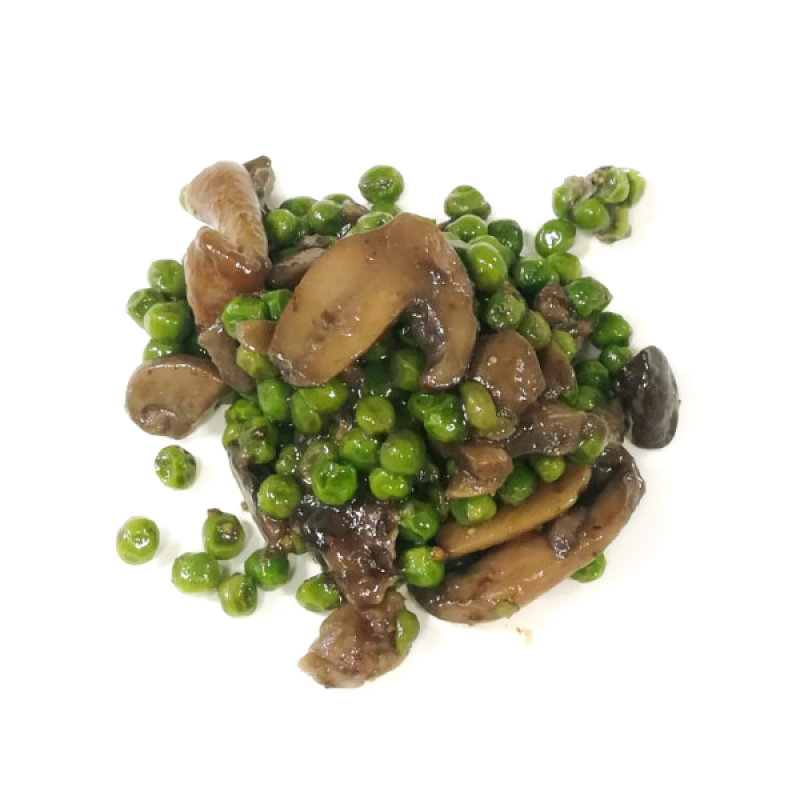 Contorno di funghi e piselli (abbattuto)