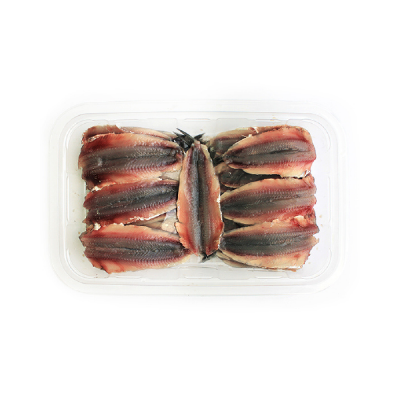 Alici pulite "aperte a farfalla"congelata