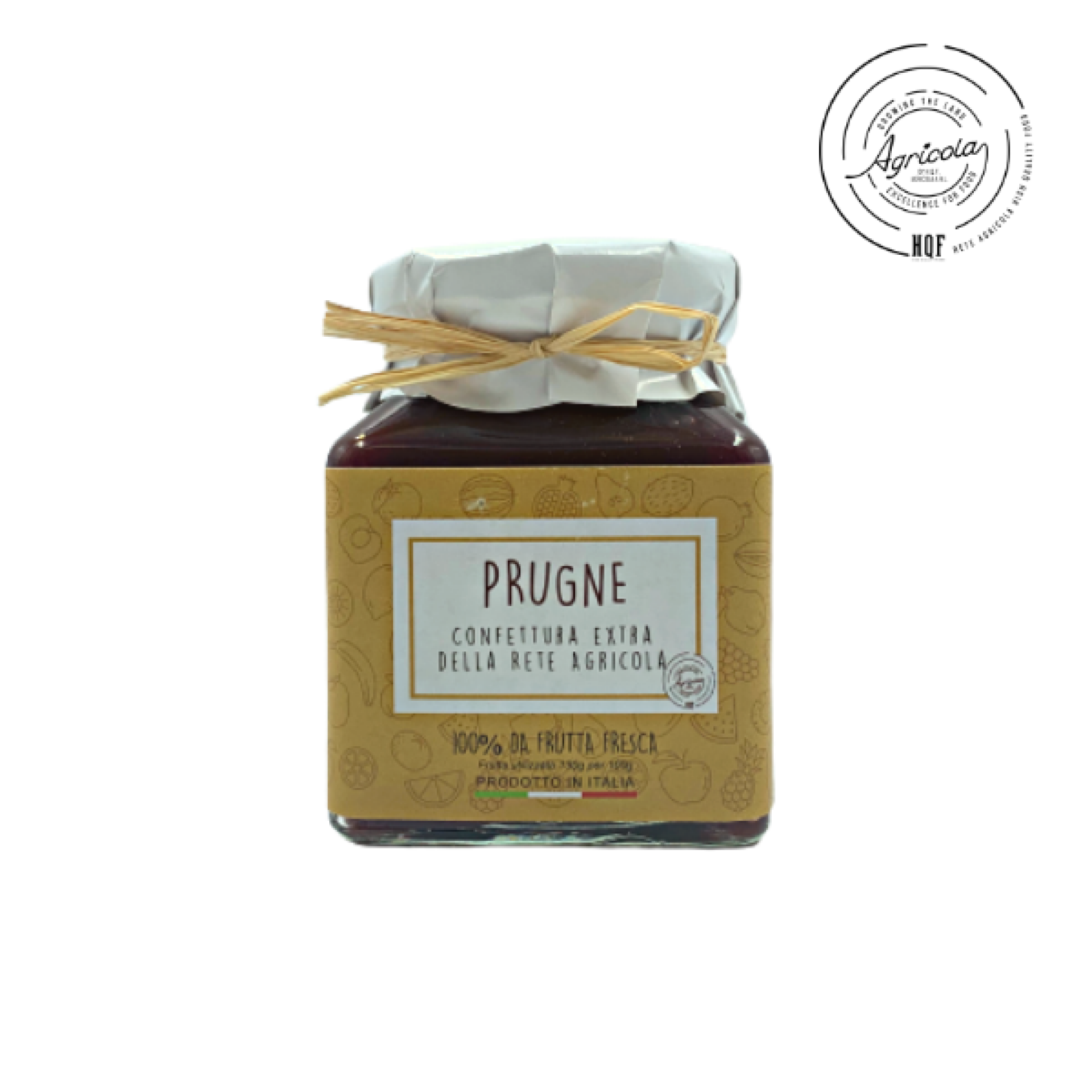 Confettura Extra di prugne da 350 g "Rete Agricola"