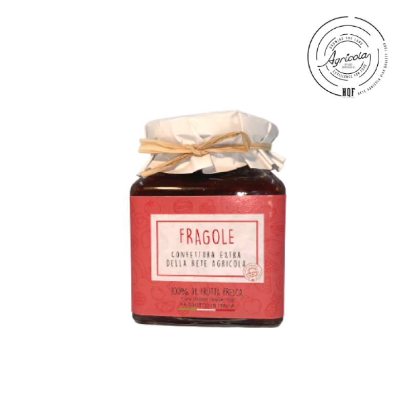 Confettura Extra di fragole da 350 g "Rete Agricola"