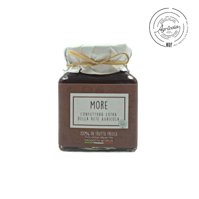 Confettura Extra di more da 350 g "Rete Agricola"