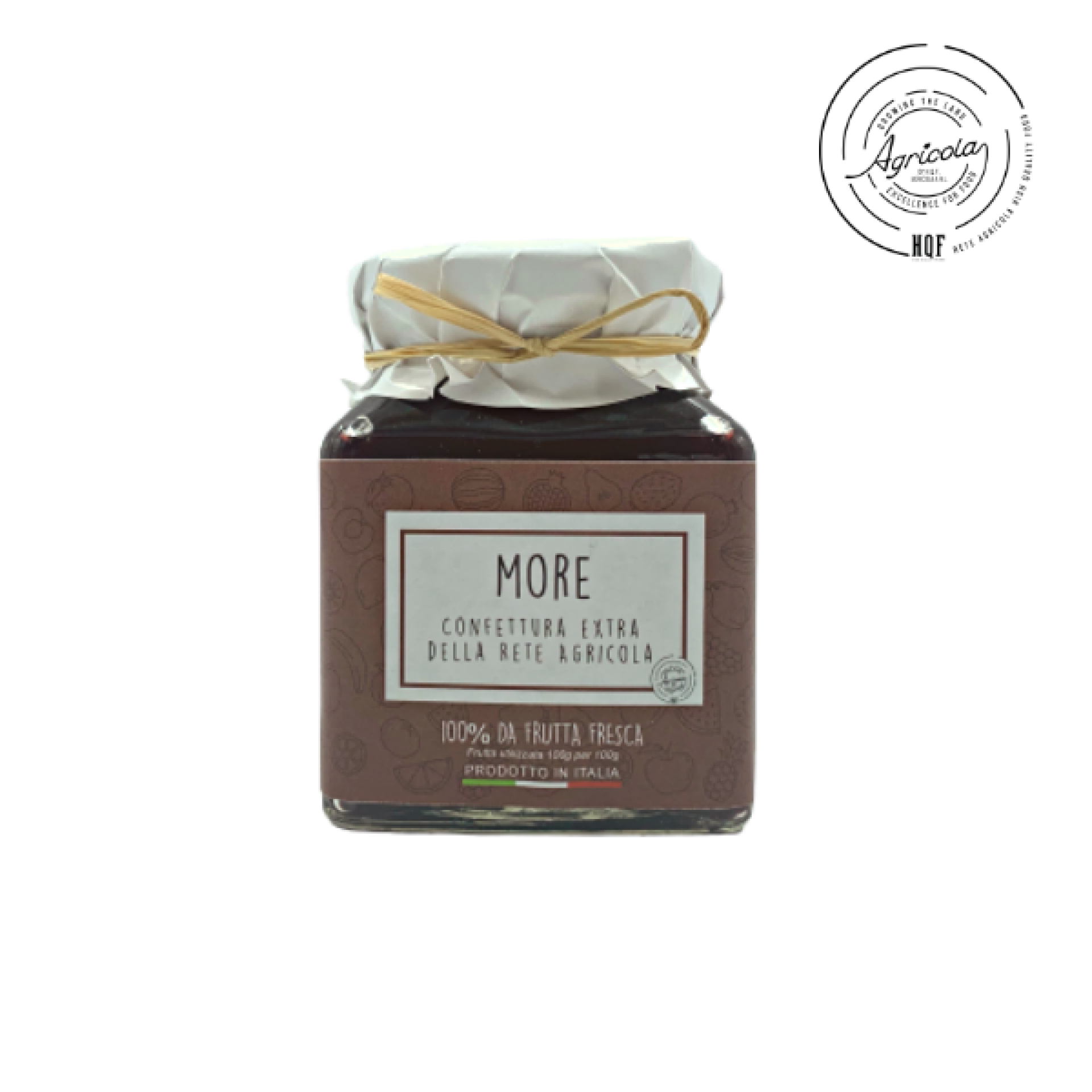 Confettura Extra di more da 350 g "Rete Agricola"