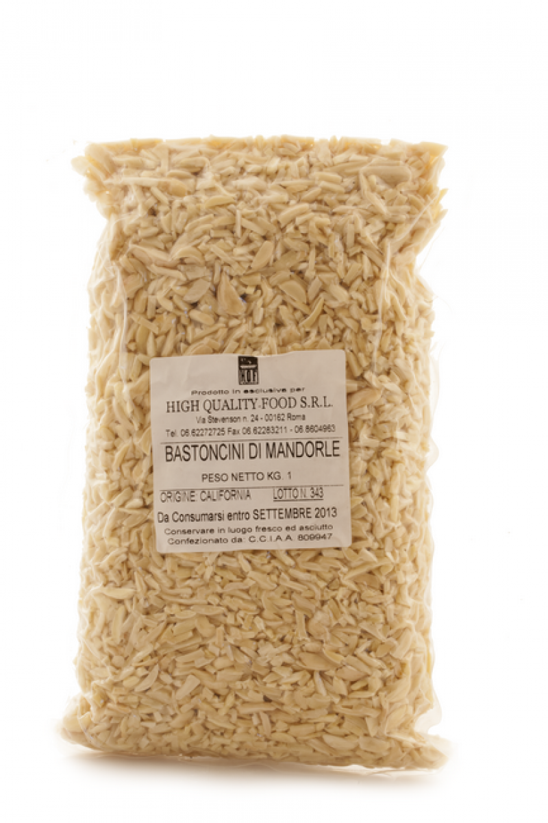 Mandorle pelate a bastoncini