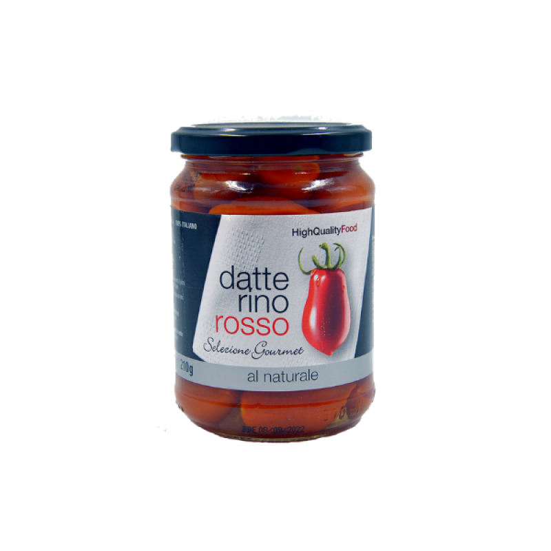 Pomodorino datterino rosso al naturale g. 350 x 12 pz