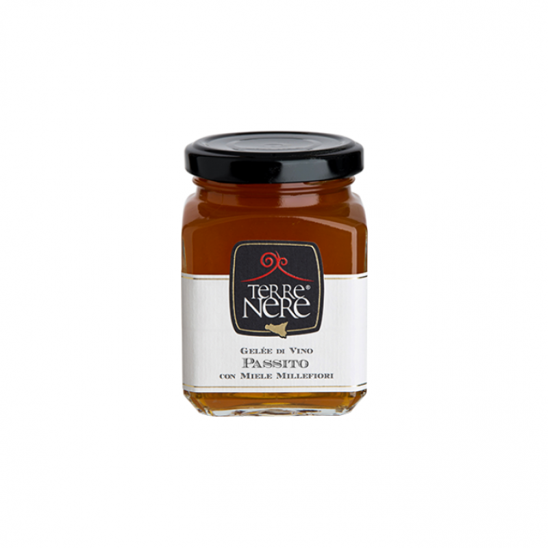 Gelatina di vino Passito con miele millefiori