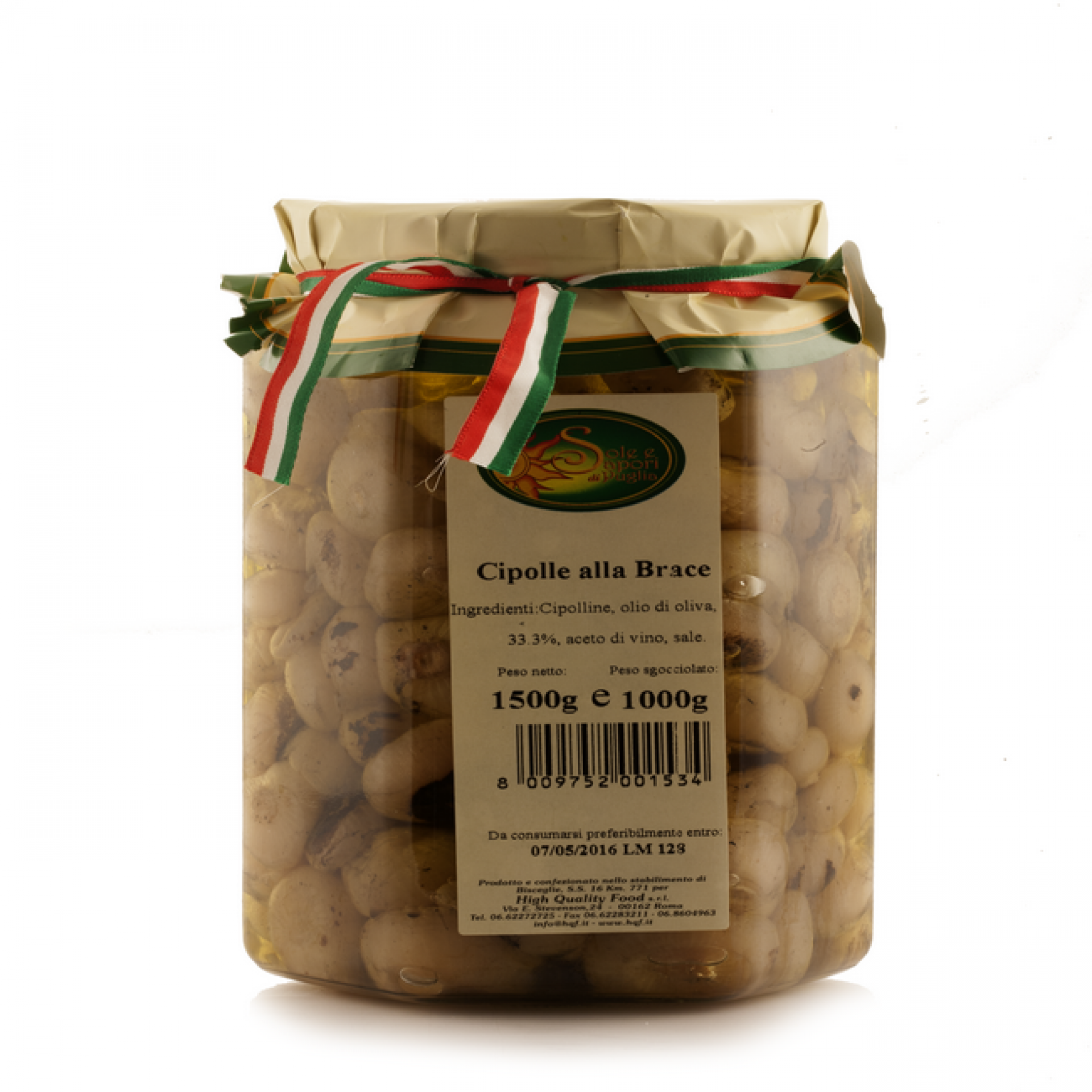 Cipolle alla brace sott'olio