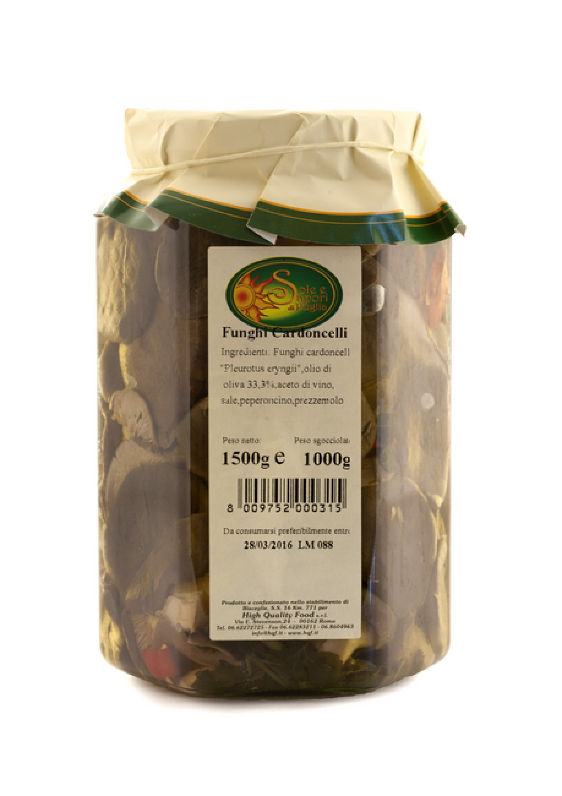 Funghi cardoncelli in olio