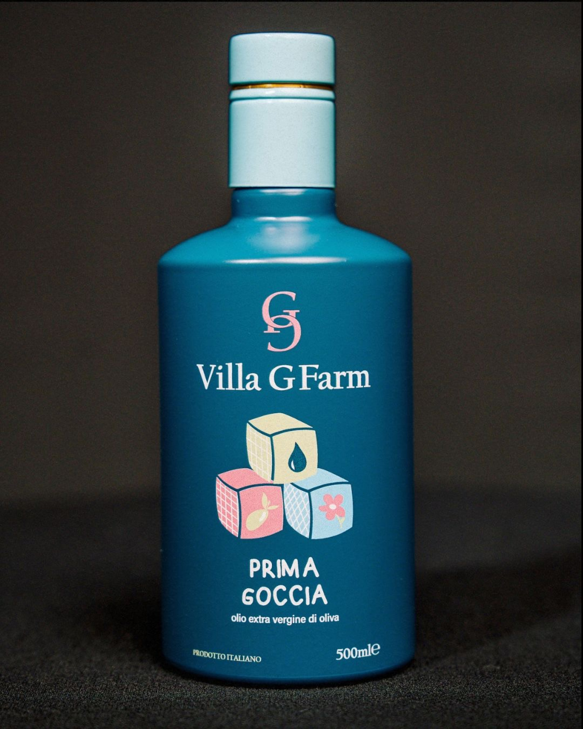 Prima goccia olio extra vergine di oliva da 500 ml (bottiglia celeste)