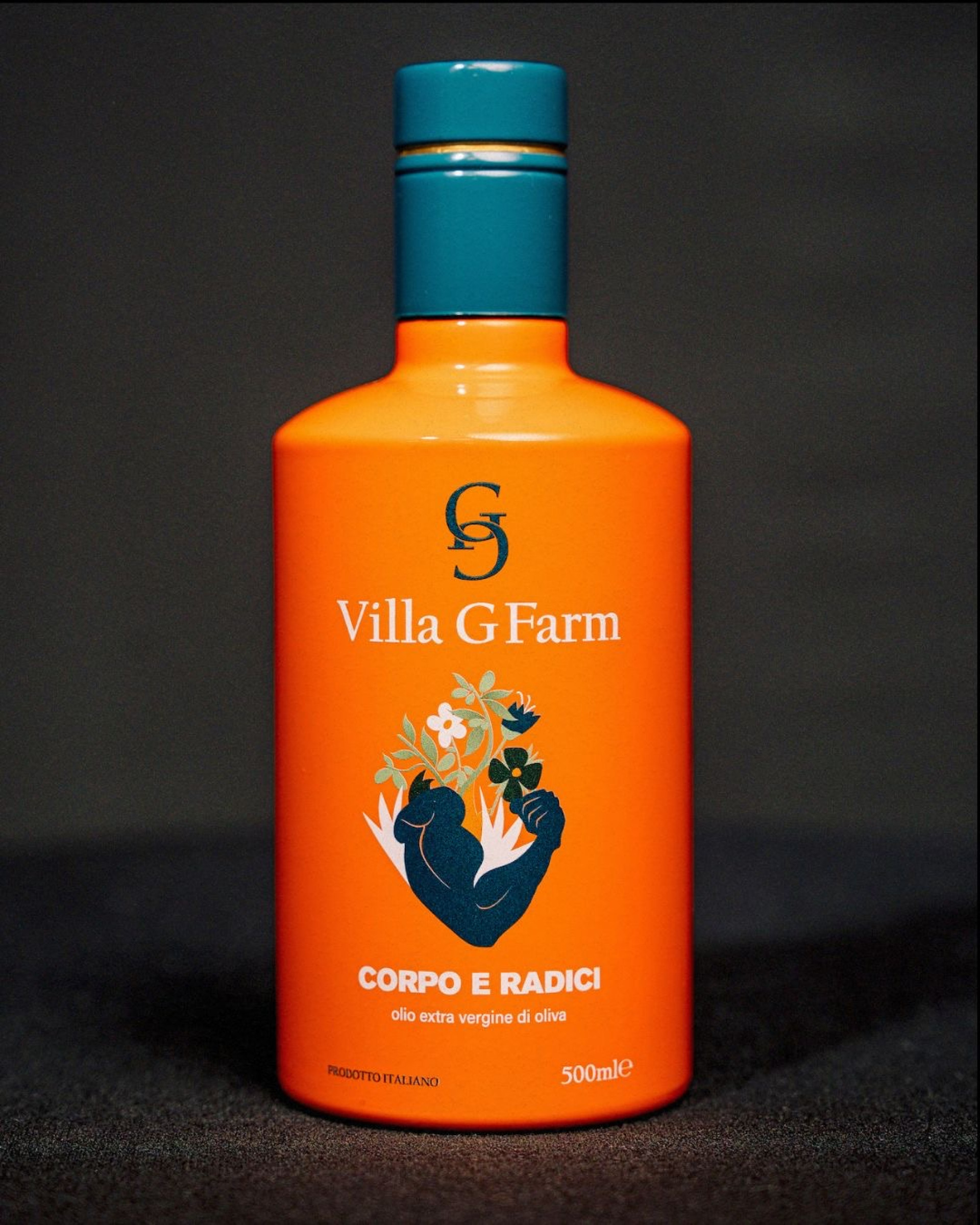 Corpo e radici olio extravergine d’oliva da 500ml (bottiglia arancione)